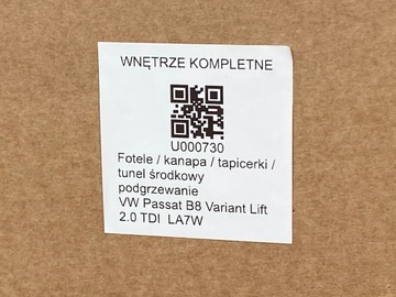 фото thumb №14, Gd vw passat b8 универсал салон комплектные сиденья диван обивка 38 km