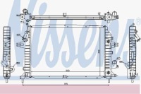 Радиатор двигателя nissens 63115a 13171432 Киев, фото thumb
