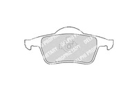 фото thumb №1, Delphi комплект тормозных колодок ham. задняя volvo s60 i, s70,