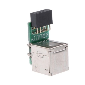 9-контактный разъем USB-концентратора модуля адаптера Dual USB2.0
