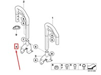 фото thumb №8, Bmw z3 coupe e36 правий rollover bar support 54618401338 8401338