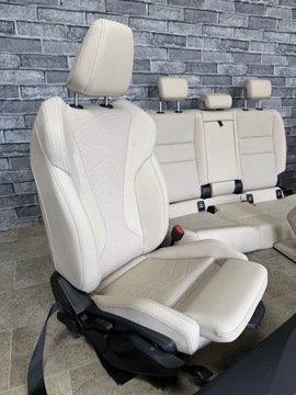 фото thumb №5, Bmw x1 u11 салон сиденья диван обшивки спортивные сиденья sensatec бежево-серый механическая коробка передач