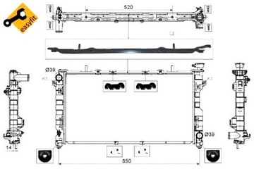 фото thumb №2, Nrf радиаторов воды chrysler 53734