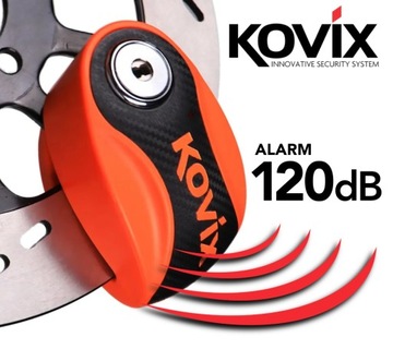 KOVIX KNX6 ДИСКОВЫЙ ЗАМОК С СИГНАЛИЗАЦИЯМИ ДЛЯ МОТОЦИКЛА, СКУТЕРА, водонепроницаемая сигнализация