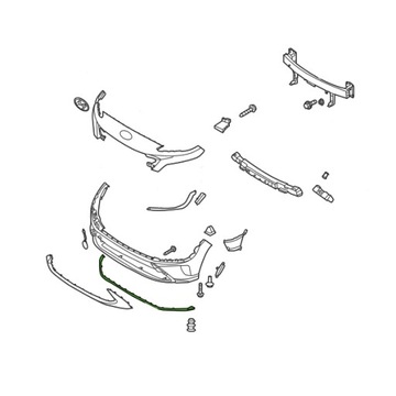 фото thumb №10, Нижняя планка бампера hyundai kona 2020- 86587j9na0