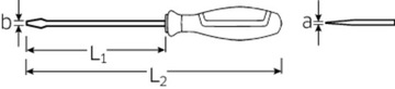Отвертка плоская 0,6х3,5х75мм DRALL+ STAHLWILLE