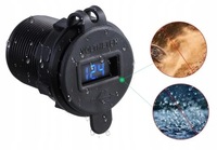 фото thumb №7, Зарядное устройство автомобильная 2xusb qc3.0 woltomierz сенсорный