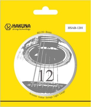 HAKUNA Struny do gitary akustycznej 12-53