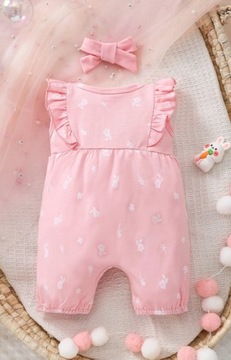 SHEIN BABY RAMPERS, РОЗОВЫЕ, УЗОР 68-74 ŁFA