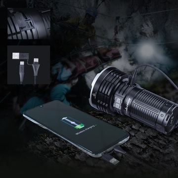 Fenix ​​LR50R Светодиодный фонарик 12000лм мощность 950м USB-C