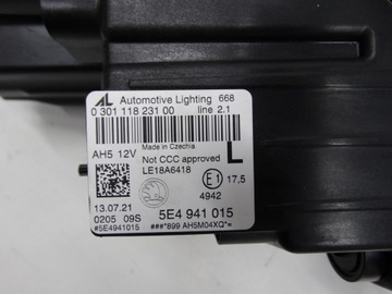 фото thumb №16, Skoda octavia iv 19-23 лампа левая полный led 5e4941015 оригинальная