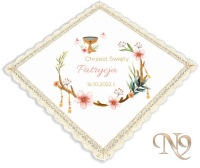 Белый крестильный халат BOHO Amber Collection N