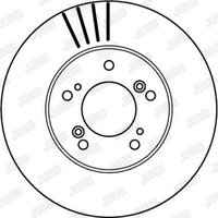 фото thumb №1, Диск тормозной/передний/ honda hr-v 00- 282x23
