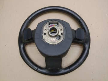 фото thumb №14, Руль + подушка безопасности мультифункция кожа лепестки s-line audi a6 c6