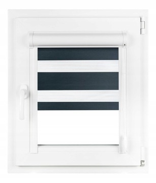 ROLETA Dzień Noc W KASECIE Z PROWADNICAMI 141x150 zebra