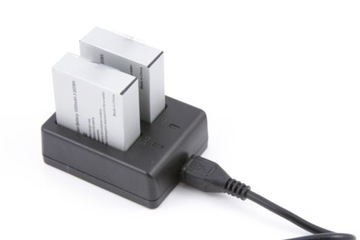ZESTAW Bateria Akumulator + Podwójna Ładowarka USB do Kamery SJCAM SJ4000