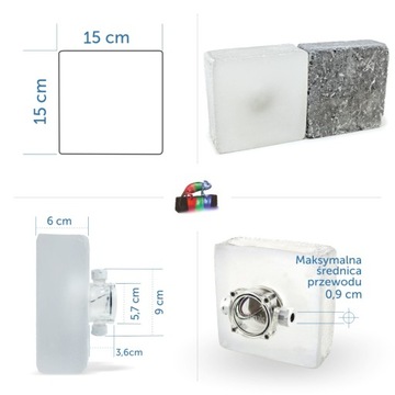 Светящаяся брусчатка LedBruk Rocdeco RGBW BC