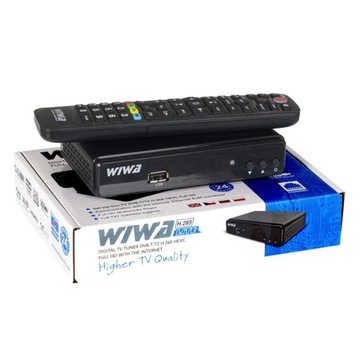 Тюнер наземного ТВ DVB-T2 H.265 HEVC WIWA Lite Интернет / BX9352