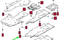 фото thumb №7, Jaguar xe x760 ліва сторона захист підвіска шасі nowa оригінальна t2h191