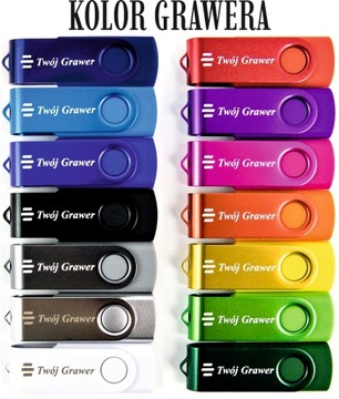 PREZENT Pendrive GRAWER 8 GB USB 2.0 + BOX na ZAKOŃCZENIE ROKU dla UCZNIA