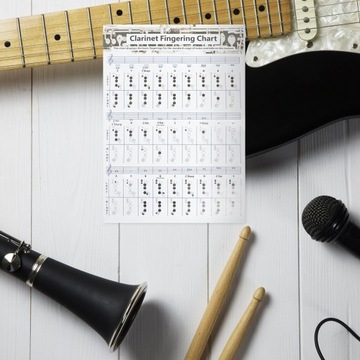 ПЛАКАТ CLARNETT CHORD РУКОВОДСТВО ПО ИЗУЧЕНИЮ ХОРА CLARNET