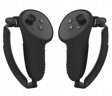 SILIKONOWE ETUI OCHRONNE Non-Slip KONTROLER Meta QUEST 3 VR Czarne - 2 szt.