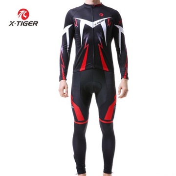 Мужской велосипедный костюм Комплект для велоспорта с гелевой вставкой Thermal HARNESS L