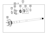 фото thumb №3, Приводной вал задняя задняя do мост jeep wrangler jl rubicon sahara sport willys