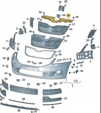 фото thumb №1, Захист поперечина передній skoda octavia iii 5e0853343