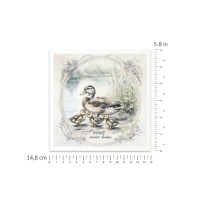 Набор рисовой бумаги — ITD — RSM159 «Утки-уточки»