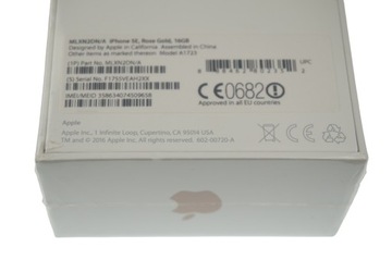 100% НОВЫЙ ОРИГИНАЛЬНЫЙ iPhone SE 16 ГБ РОЗОВОЕ ЗОЛОТО A1723 ПЕЧАТЬ