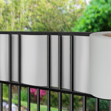 Taśma ogrodzeniowa 19 cm x 35 m szara 450 g/m2
