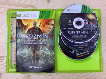 THE WITCHER 2 ASSASSIN OF KINGS идеальные диски - комплект PL XBOX 360