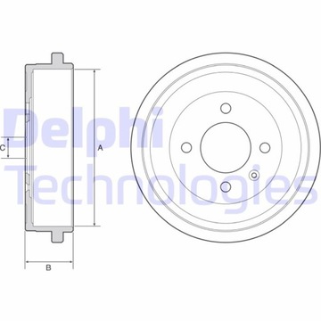 фото thumb №1, Барабан гальмівний зад delphi bf549