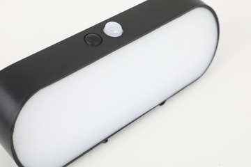 Настенный светильник LED SOLAR IP65 с датчиком движения, для сада, черно-белый
