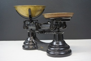 Торговые весы Old Librasco Anglia, кастрюли, гири, антикварный набор