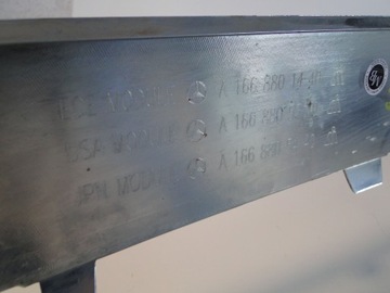 фото thumb №12, Mercedes ml w166 166 планка накладка хром na бампер переднє звичайний