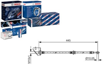 фото thumb №1, Bosch шланг гальмівний t24121 512831 fhy2783 phd1