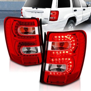 фото thumb №14, Jeep grand cherokee wj wg 98-05 лампи фари перед зад led діодні neon