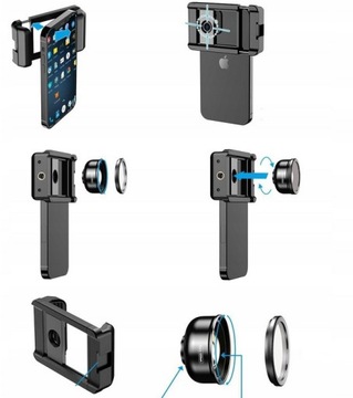 APEXEL OBIEKTYW 100MM MAKRO CPL CASE DO SMARTFONA UCHWYT ETUI DO TELEFONU