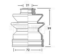 фото thumb №1, Захист шарнір kpl nissan - inner bcb2484