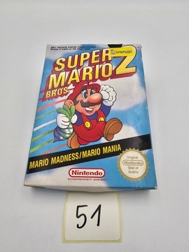 КАРТОННАЯ КОРОБКА NINTENDO NES SUPER MARIO BROS 2 ОРИГИНАЛ