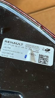 фото thumb №6, Лампа правый задняя 265509530r dacia sandero iii