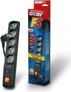 Сетевой фильтр ACAR F5 5 розеток 1,5 м