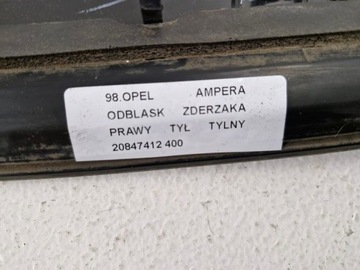 фото thumb №6, Opel ampera відбивач лампа бампера правий зад права задня 20847412