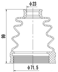 фото thumb №3, Защита шарнир внутреннего hyundai accent 94-
