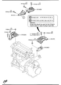 фото thumb №10, Болт монтажна - mazda 3 bk mazda 5 cr