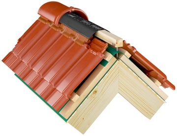 Taśma kalenicowa pod gąsior 240mm x 5m RAL 7021 Eurovent Roll ECCO antracyt