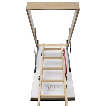 Schody Strychowe NORDIC 87mm 130x70 0,44W Dodatkowa Uszczelka Wkręty GRATIS