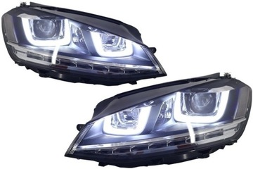 фото thumb №3, Фари 3d led drl do vw golf 7 vii 12-17 r-line flowing динамічний